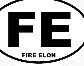 Fire Elon Bumper Sticker