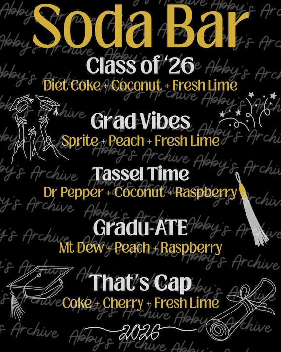 Graduation Dirty Soda Bar 2026