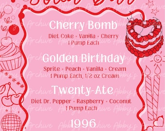 Birthday Soda Bar