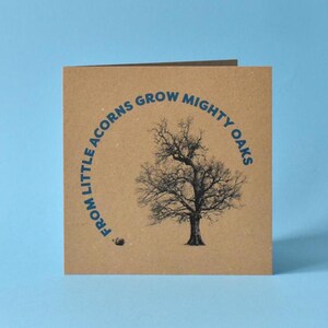 Carte Little Acorns Grow Mighty Oaks - Merci pour professeur