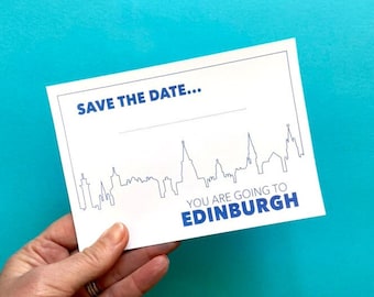 Save the Date You are Going to Edinburgh Card - INSTANT DOWNLOAD