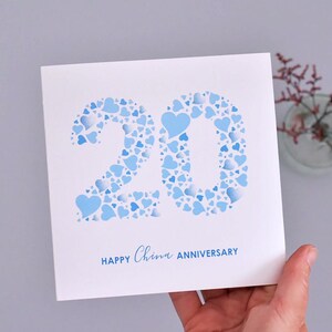 Cartão de 20º aniversário da Hearts China - DOWNLOAD INSTANTÂNEO