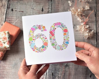 60th Birthday Card for Her