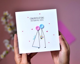 Congratulations you beautiful people Wedding Card