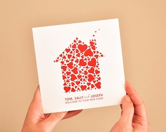 Personalised 'Welcome To Your New Home' Card