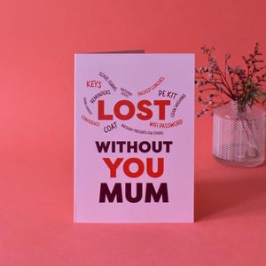 Carte Les parents perdus pour maman