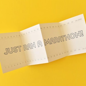 Congratulations You Just Ran a Marathon Card