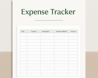Small Business Expense Tracker: Excel Template Spreadsheet