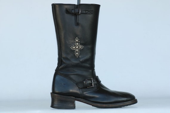 frye stone engineer boots