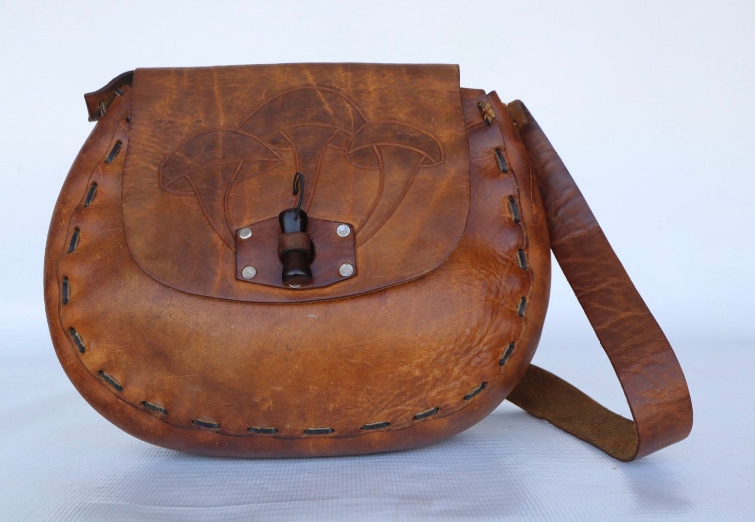 Vintage Hippie Leather Bag - Etsy Vintage Hippie Leather Bag - Etsy