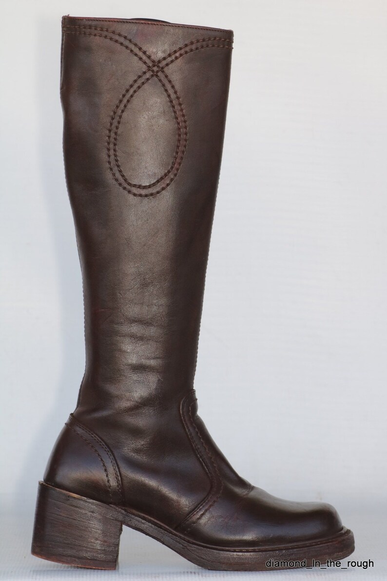 Beautiful vtg Bort Carleton brown leather Campus riding