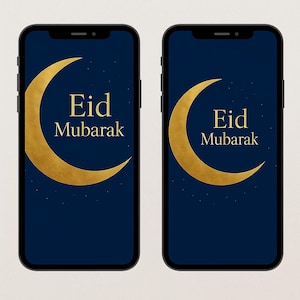 Eid Mubarak Crescent Moon Story Bundle - Luxuriöses Islamisches Instagram Story Set