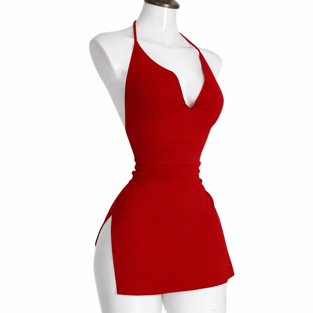 strapless open back dress 109r main image 0