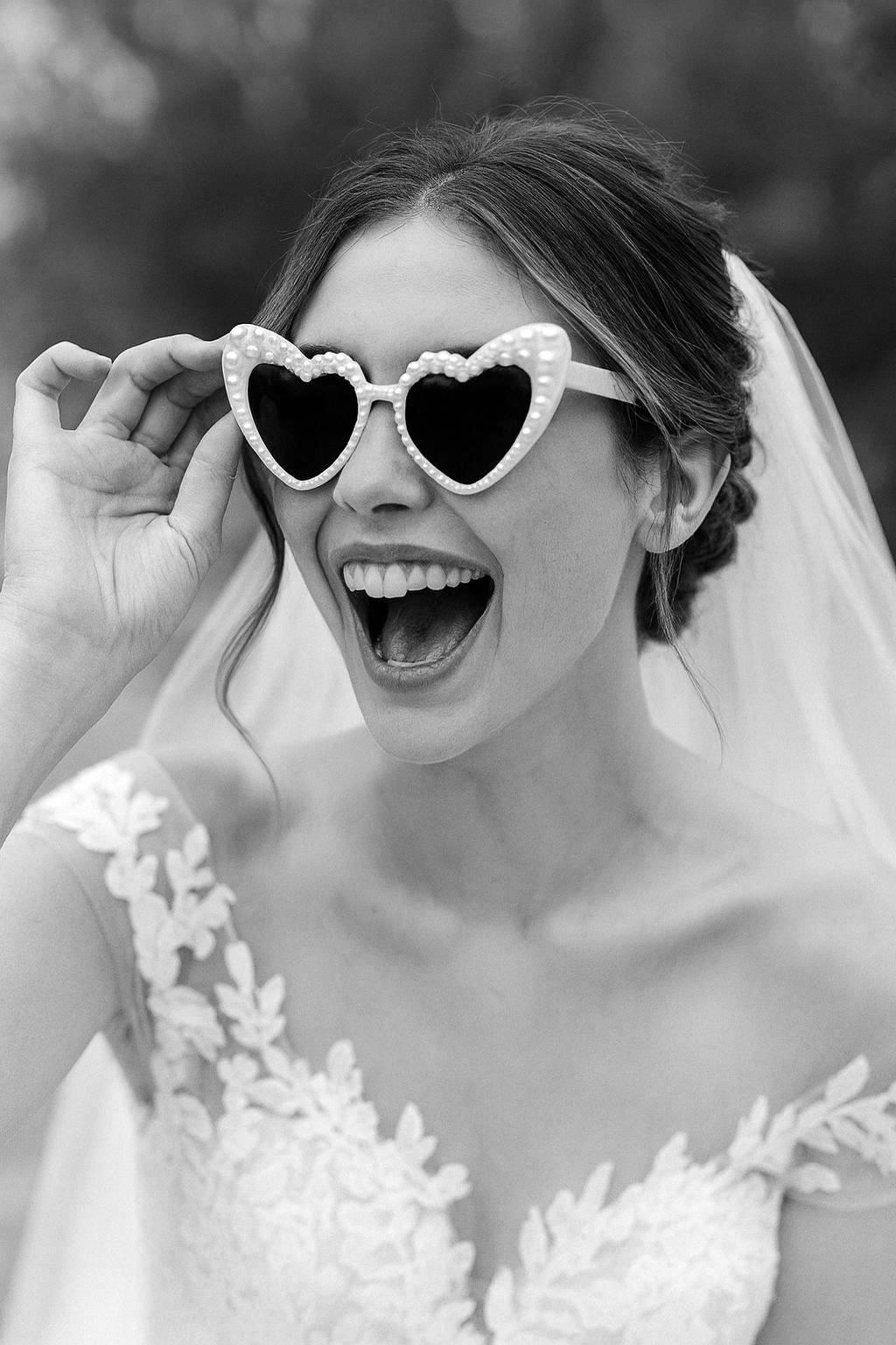 Pearl Heart Sunglasses – Bridal Sunglasses for Bride 