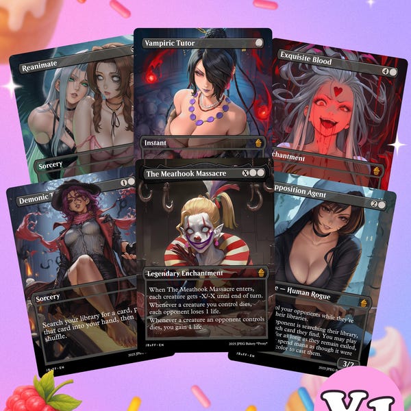 Tarjetas de arte proxy premium de Black Commander Staples EDH