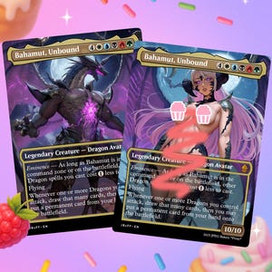 El Ur-Dragón x Bahamut / Tarjeta Proxy / MTG x Final Fantasy