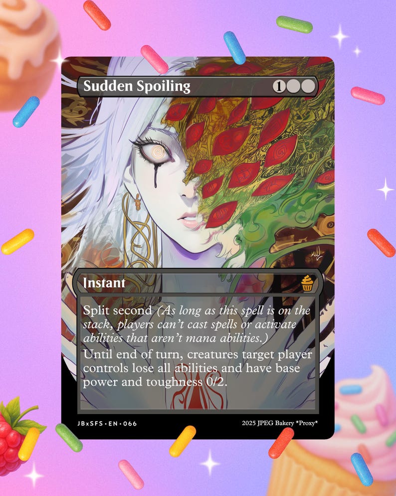 Sudden Spoiling X Junji Ito Horror Art | Premium Proxy Card EDH - Etsy