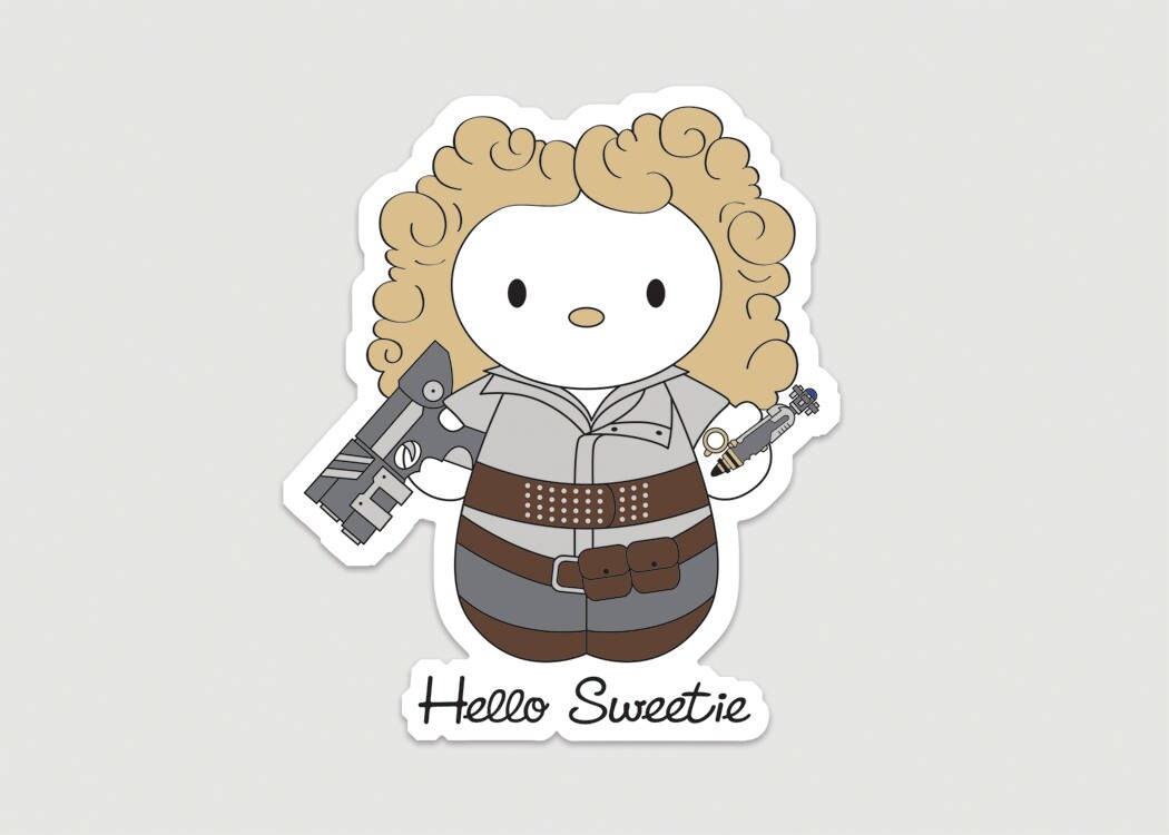 Individual Diecut Hello Sweetie Vinyl Sticker
