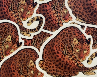 Mythical Leopard Matte Sticker