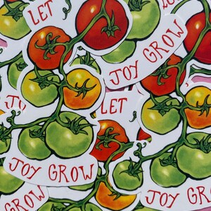 Let Queer Joy Grow Tomatoes Sticker image 2