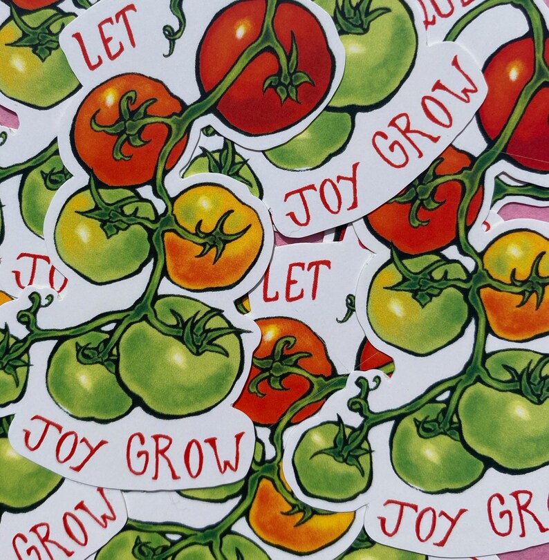 Let Queer Joy Grow Tomatoes Sticker image 2