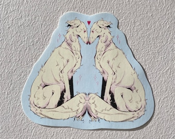 Puppy Love Sticker | Blue Symmetrical Version