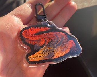 Crocodile Epoxy Keychain
