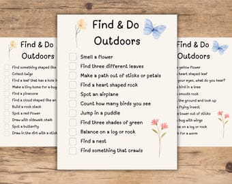 outdoor activity for ages 5-8 | printable nature scavenger hunt | homeschool nature walk worksheet | homeschool learning page | spring study