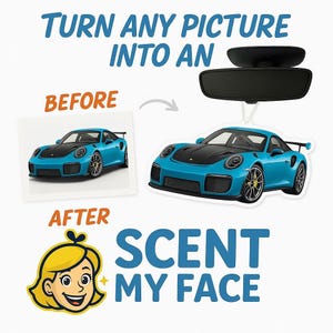 Custom Air Freshener from Photo - Air Freshener - Car Accessories for Boyfriend Fathers Day Gift, custom Face air Freshener