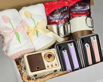Personalized Gift Box for Couples, Anniversary Gift, New Home Housewarming Gift Basket, Care Package for Two, Date Night Box, Cozy