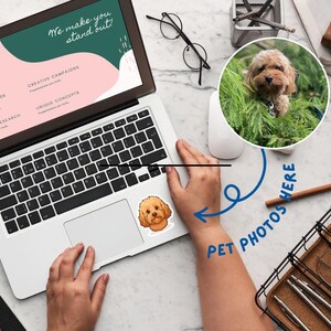 Personalized Vinyl Dog Stickers – Hand Drawn Kiss-Cut | Custom Pet Sticker, Dog Face Sticker, Custom Dog Decal, Pet Portrait Sticker