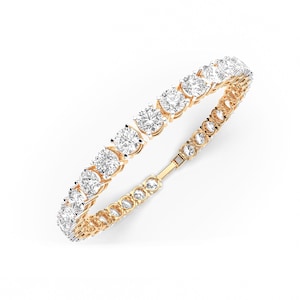 14K Gold Lab Grown Diamond Tennis Bracelet: Ethical Jewelry Gift