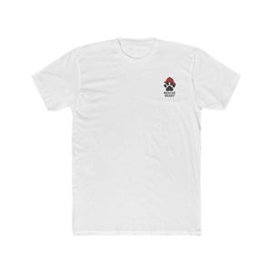 Firefighter Dog Unisex Cotton Crew Tee, Cute Pet T-Shirt, Animal Lover Gift, Dog Rescue Support, Casual Wear