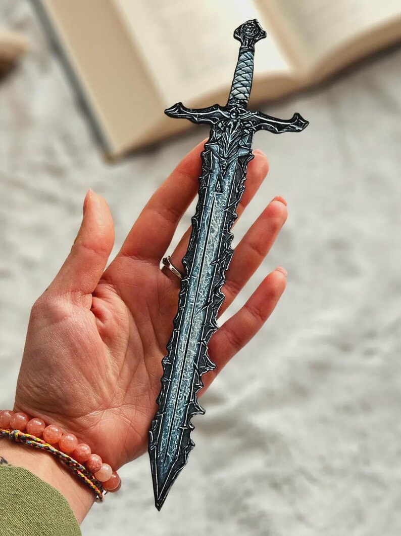 Nightfang Sword Bookmark: 3D Printed Fantasy Blade - Etsy Australia