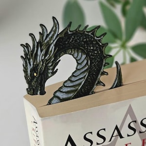Forest Wyvern Dragon Bookmark: Enchanting Fantasy Page Marker for Book Lovers & Readers