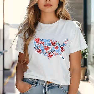 Coquette USA Shirt: Girly Patriotic 4th of July Tee