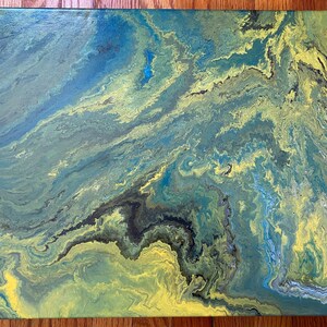 16&quot; x 20&quot; Acrylic Painting on Canvas, Original Handmade, Wall Art