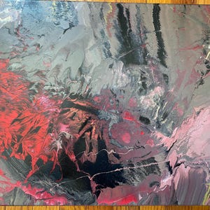 16&quot; x 20&quot; Acrylic Painting on Canvas, Original Handmade, Wall Art, Abstract, Vibrant