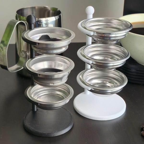 Portafilter Basket Rack – 3D Printed Stand for Espresso Workflow