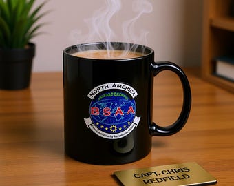 Resident Evil BSAA Mug, Chris Redfield Inspired Ceramic Coffee Cup, Anti-Bioterrorism Insignia, Gamer Gift, Horror Cosplay Drinkware