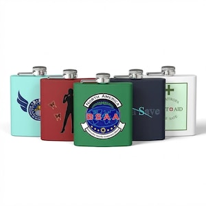 Resident Evil Flask 6oz Stainless Steel | Survival Horror Hip Flask | Logo-inspired Collectible