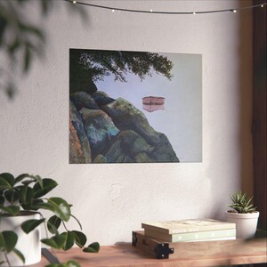 Serene Seascape Matte Horizontale Poster - Ruhige Kunst für Wohnkultur, Naturliebhaber Geschenk, Wandkunst, Galeriedruck, Meditationsraumdekor