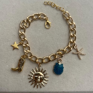 Stainless steel charm bracelets