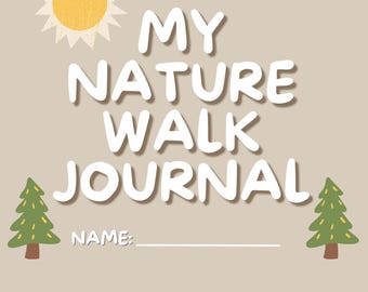 Journal de marche dans la nature pour enfants | Mini-livre imprimable sur l'exploration en plein air | Journal de la nature inspiré de PNW pour les randonnées et les aventures dans l'arrière-cour