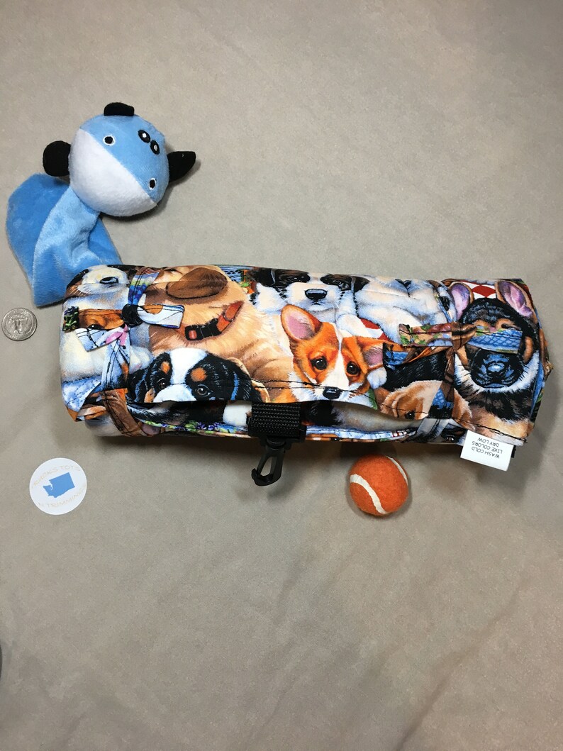 Medium dog travel mat travel dog bed washable dog crate pad Etsy