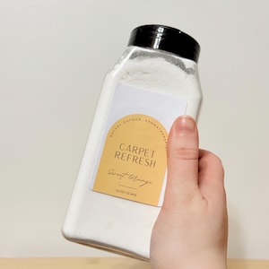 All-Natural Carpet Deodorizer, Sweet Orange Scent, Baking Soda, Epsom Salts, Essential Oils