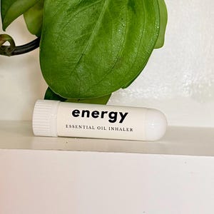 Energy Boost Aromatherapy Inhaler | Natural Essential Oil Nasal Stick for Focus & Motivation | Portable Pick-Me-Up | Mental Clarity Aid