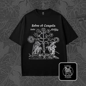 Solve et Coagula T-Shirt: Hermetic Tree of Knowledge, Occult Graphic Tee