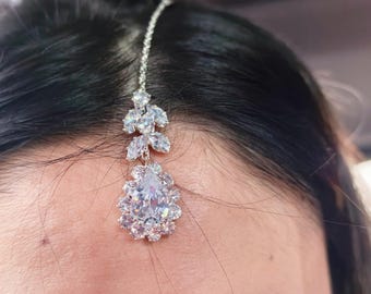 Exotic Full Diamond Headpiece | Bridal Hair Jewelry Crystal Headband for Wedding | Statement Party Hair Accessory | Lightweight Gift for Her