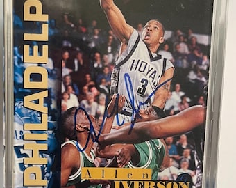 1996 Score Board Draft Day ALLEN IVERSON Autograph /1996